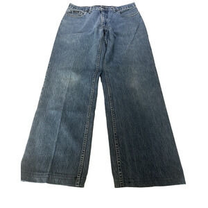 Izod Jeans Blue Denim Classic Fit 36x30 Straight Cotton Streetwear Normcore